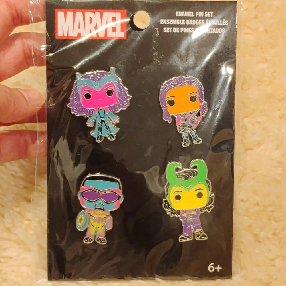 MARVEL X FUNKO 4 Enamel Pin GIFT SET #stockingstuffer